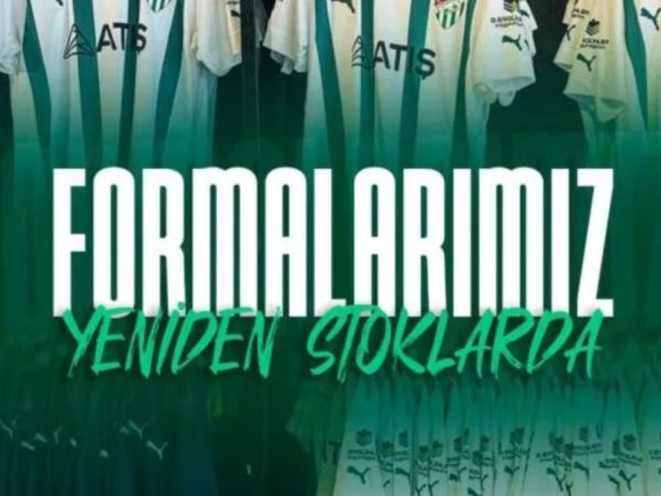 Bursaspor’da formalar yeniden satışta!