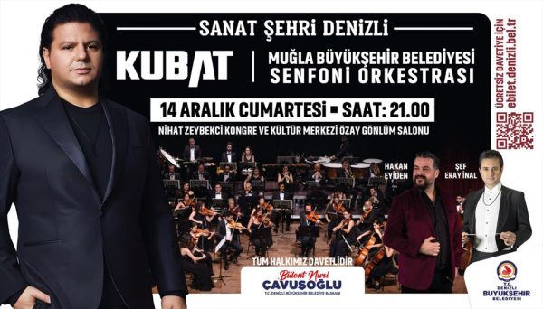Büyükşehir Belediyesi, Kubat ve Muğla Büyükşehir Belediyesi Senfoni Orkestrası’yla Unutulmaz Bir Konser Düzenleyecek