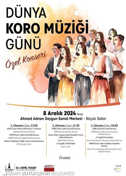Dünya Koro Müziği Günü’ne özel 18 korodan konseri