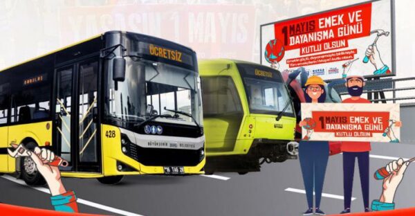 1 Mayıs’ta ulaşım ücretsiz
