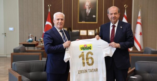Başkan Bozbey’den KKTC Cumhurbaşkanı Ersin Tatar’a ziyaret