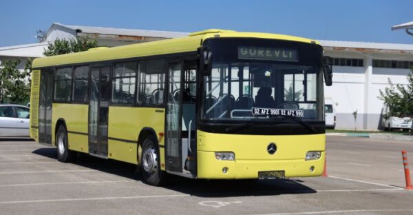 Adıyaman Belediyesi’ne hibe edilen otobüs yola çıktı