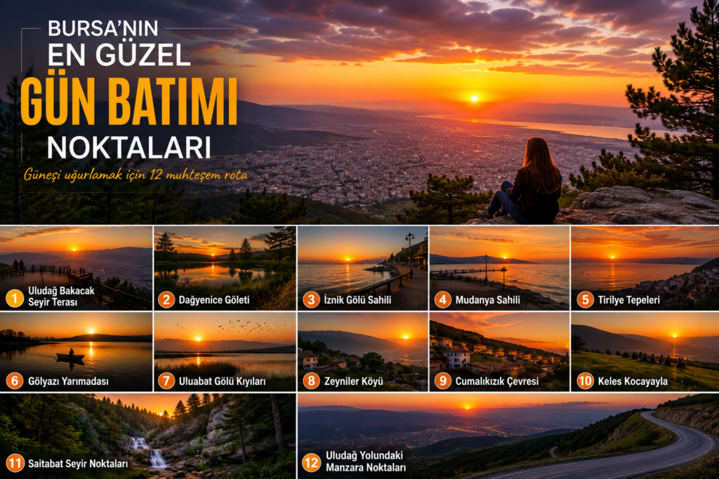 Bursa'nın En Güzel Gün Batımı Noktaları